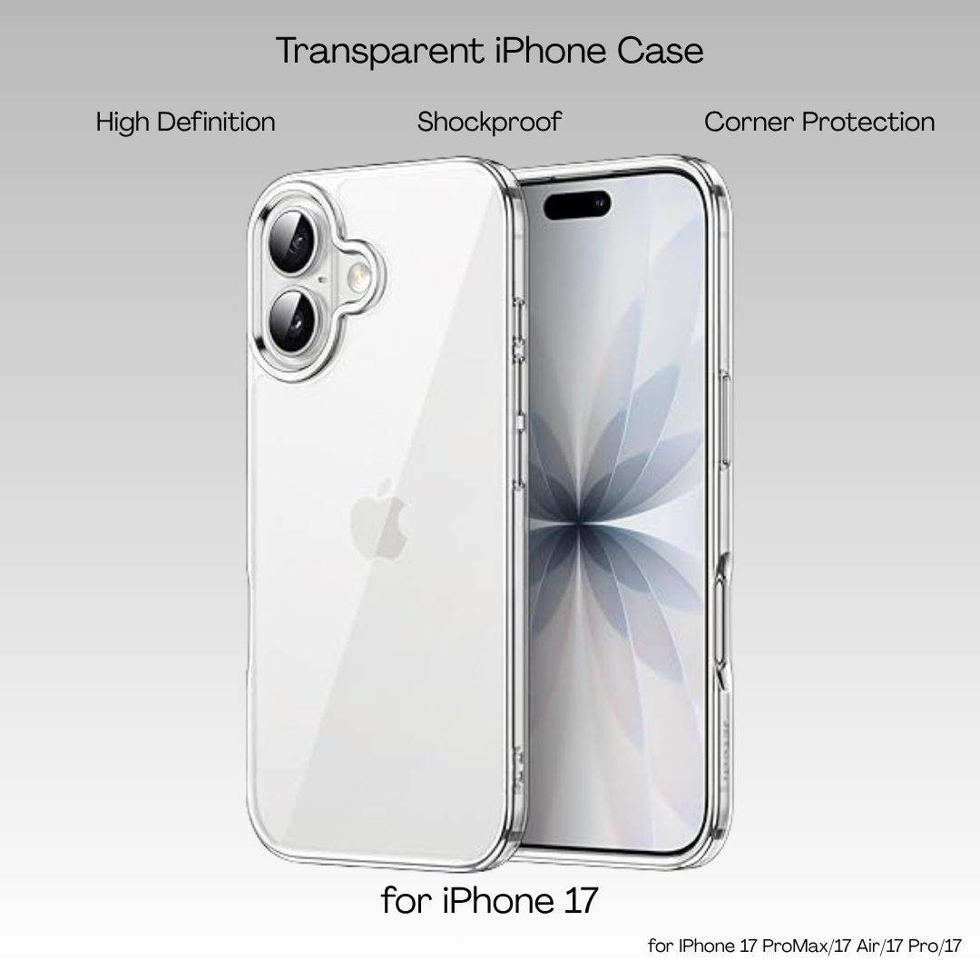 Transparent Clear MagSafe Case for iPhone 17 / 17 Air / 17 Pro / 17 Pro Max