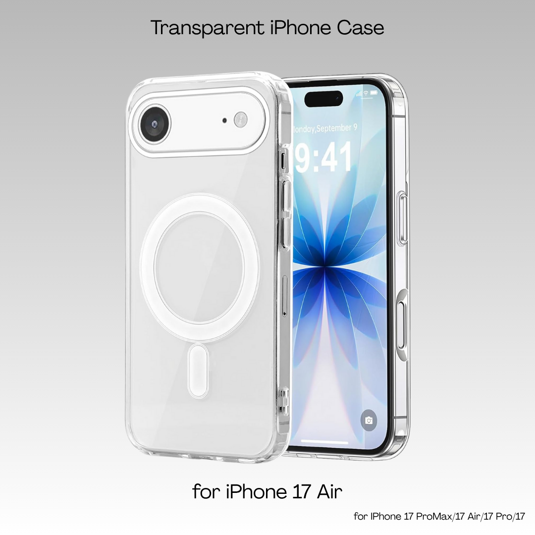 Transparent Clear MagSafe Case for iPhone 17 / 17 Air / 17 Pro / 17 Pro Max