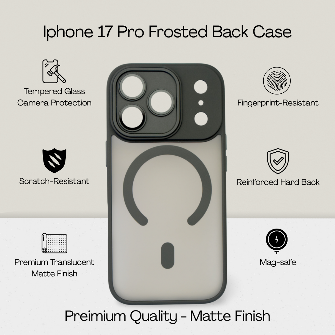 Matte Frosted MagSafe Case for iPhone 17 Pro