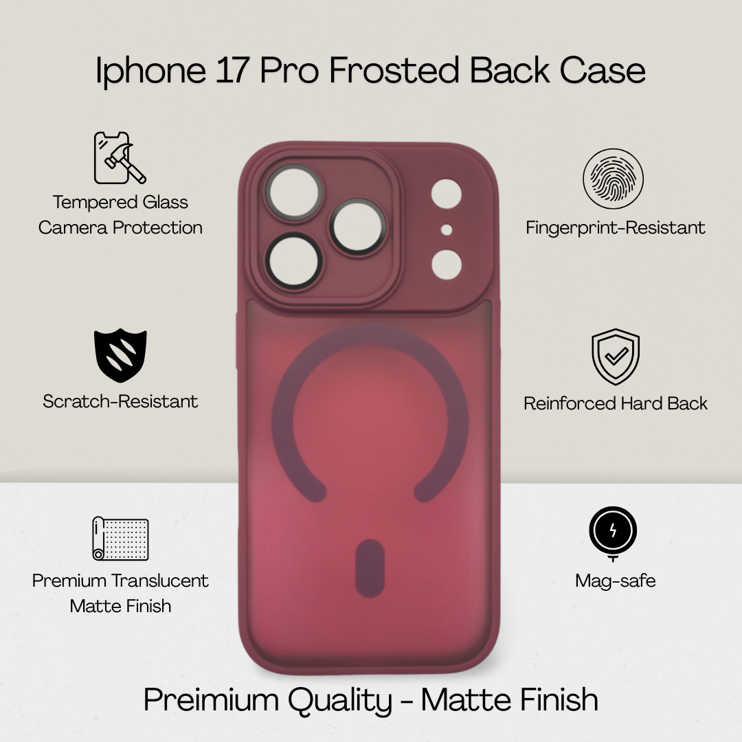 Matte Frosted MagSafe Case for iPhone 17 Pro