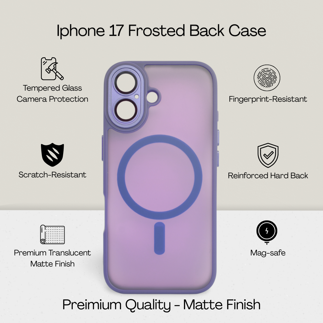 Matte Frosted MagSafe Case for iPhone 17