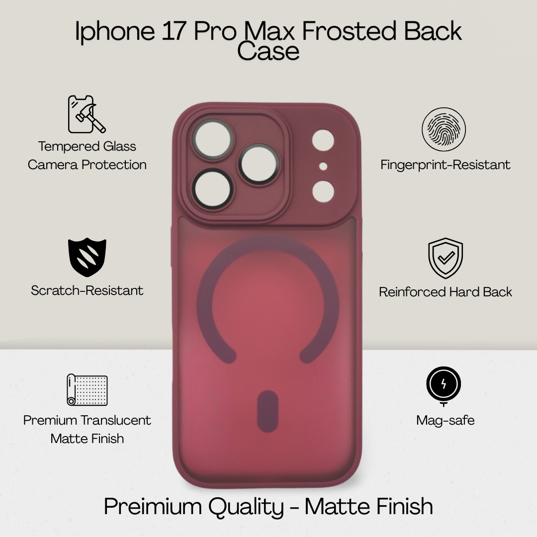 Matte Frosted MagSafe Case for iPhone 17 Pro Max