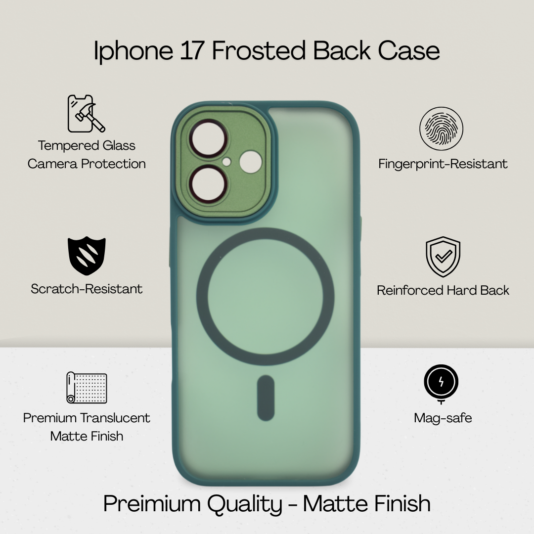 Matte Frosted MagSafe Case for iPhone 17