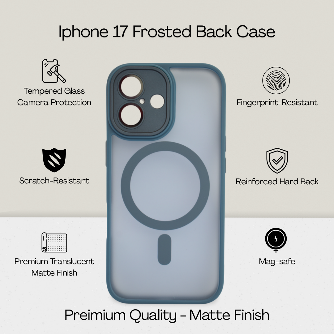 Matte Frosted MagSafe Case for iPhone 17