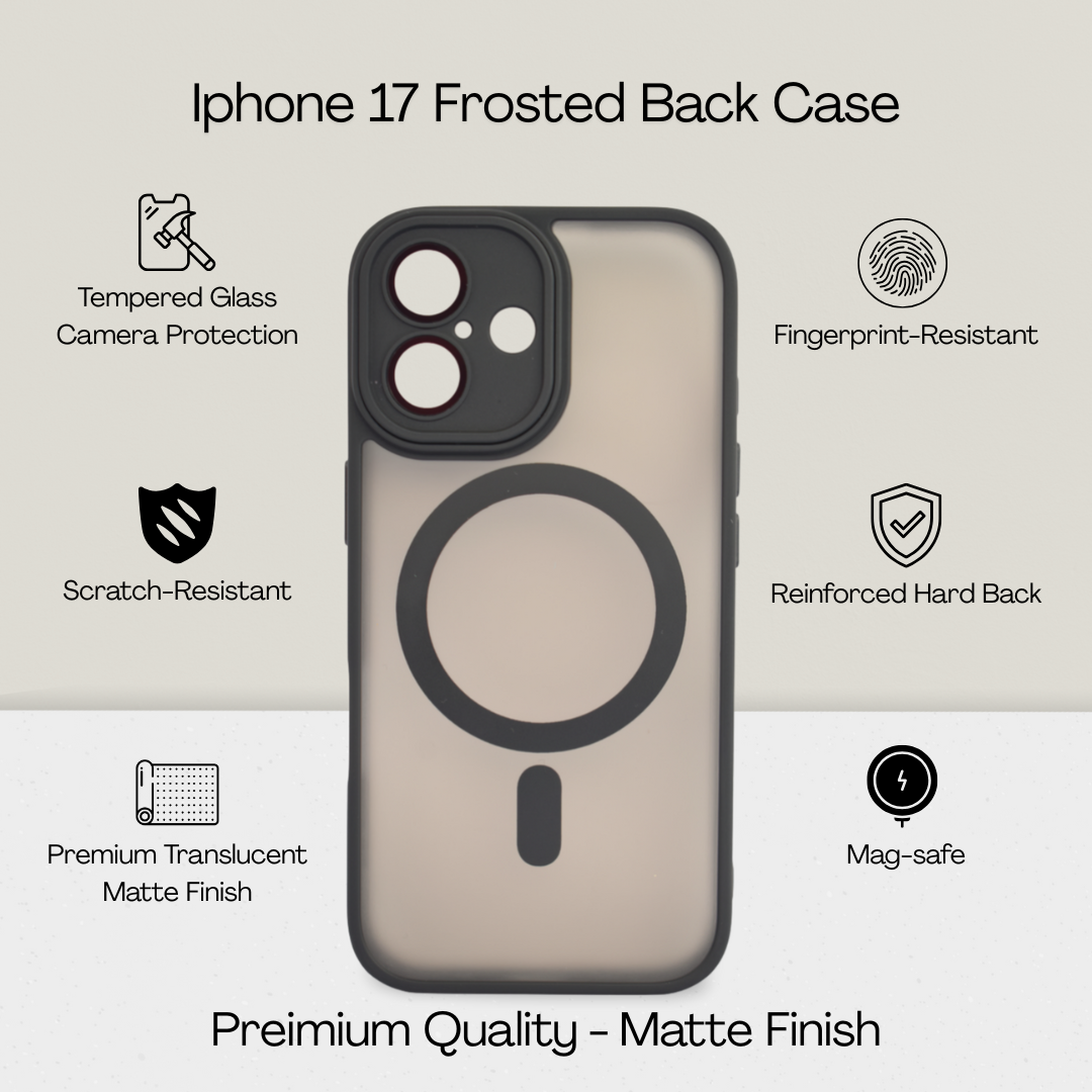 Matte Frosted MagSafe Case for iPhone 17