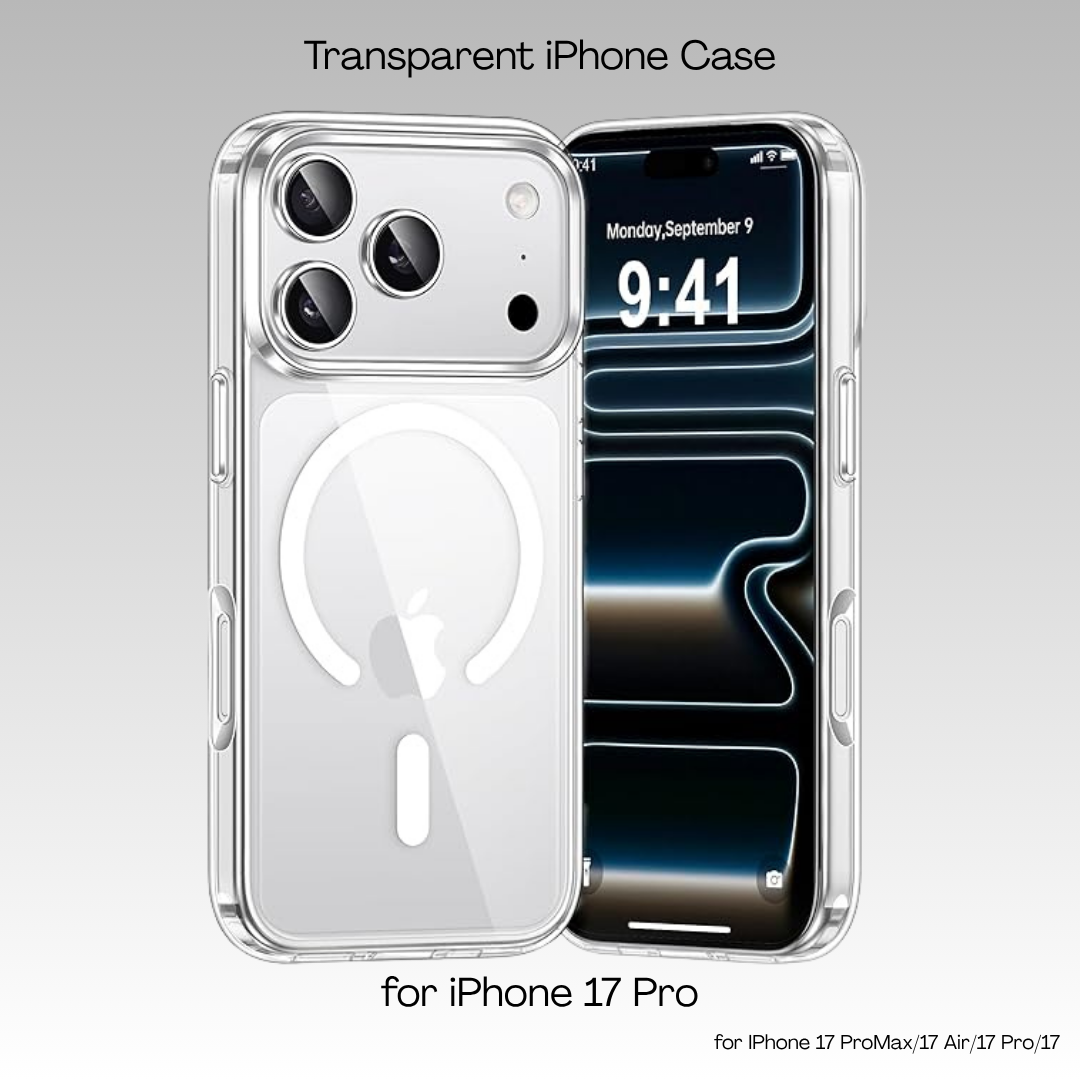 Transparent Clear MagSafe Case for iPhone 17 / 17 Air / 17 Pro / 17 Pro Max