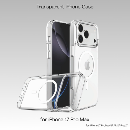 Transparent Clear MagSafe Case for iPhone 17 / 17 Air / 17 Pro / 17 Pro Max